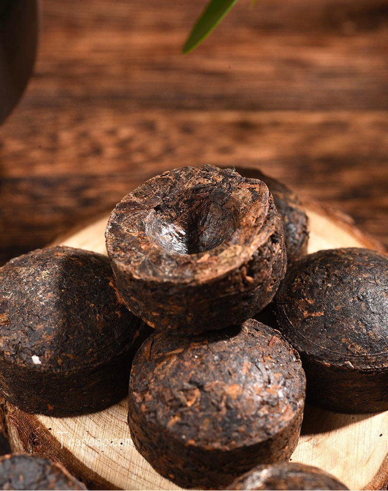 Mini gâteau au thé Puerh mûr Meng Hai classique
