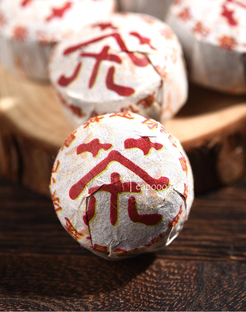 Mini gâteau au thé Puerh mûr Meng Hai classique