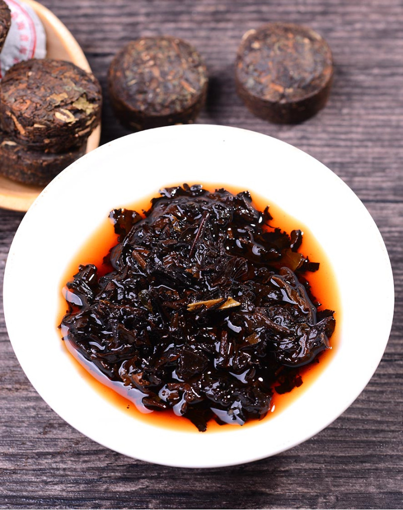 Meng Hai Nuomi Xiang (parfum riz gluant) Mini Ripe Puerh Tuocha