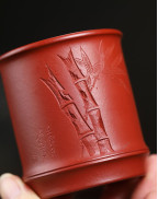 Tasse à thé de calligraphie chinoise Yixing Duan Ni