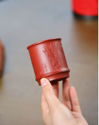 Tasse à thé de calligraphie chinoise Yixing Duan Ni