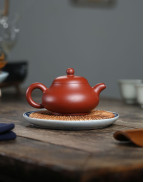 Élégante théière en poire en argile rouge Da Hong Pao