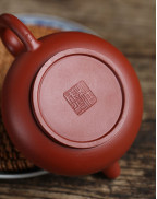 Élégante théière en poire en argile rouge Da Hong Pao