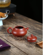 Élégante théière en poire en argile rouge Da Hong Pao