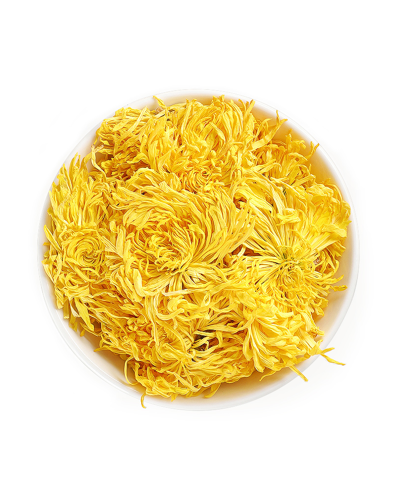Chrysanthème Impérial En Soie Dorée