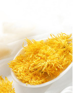 Chrysanthème Impérial En Soie Dorée