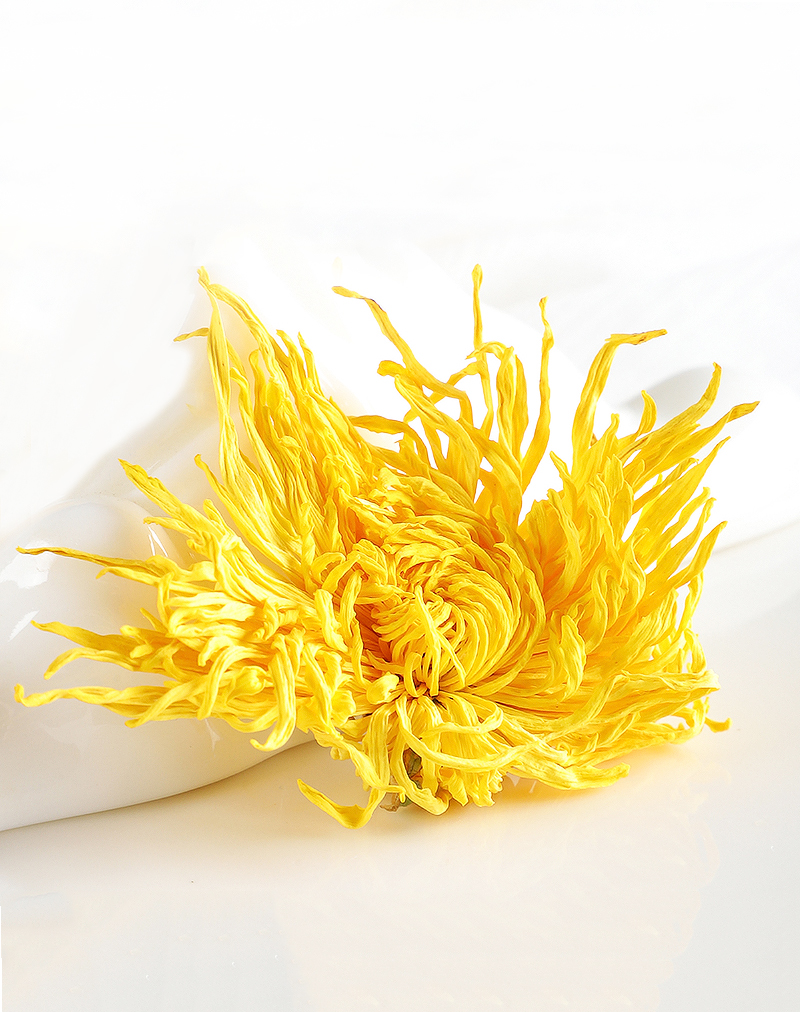 Chrysanthème Impérial En Soie Dorée