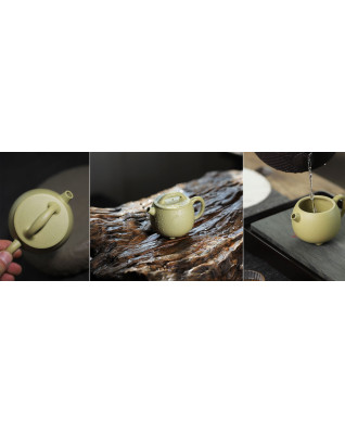 Small Green Clay Zi Sha Stone Pier Tea Pot Small Green Clay Zi Sha Stone Pier Tea Pot