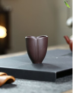 Tasse parfumée au thé à l'argile violette pétale de lotus