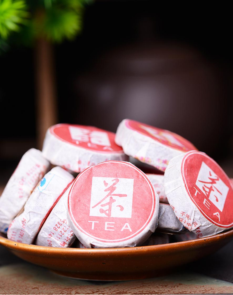 Gâteau au thé Pu'erh mûr Meng Hai Yi Zi