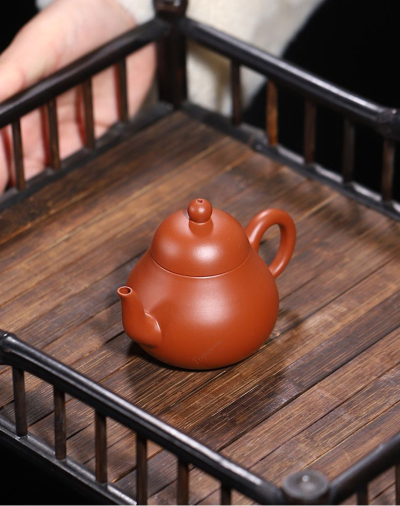 Théière en argile violette Mini Poire Zhu Ni