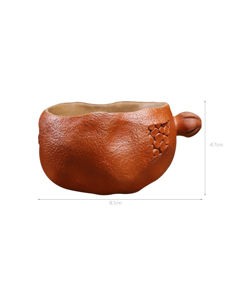 Tasse à thé en argile violette à la grenade Duan Ni faite à la main
