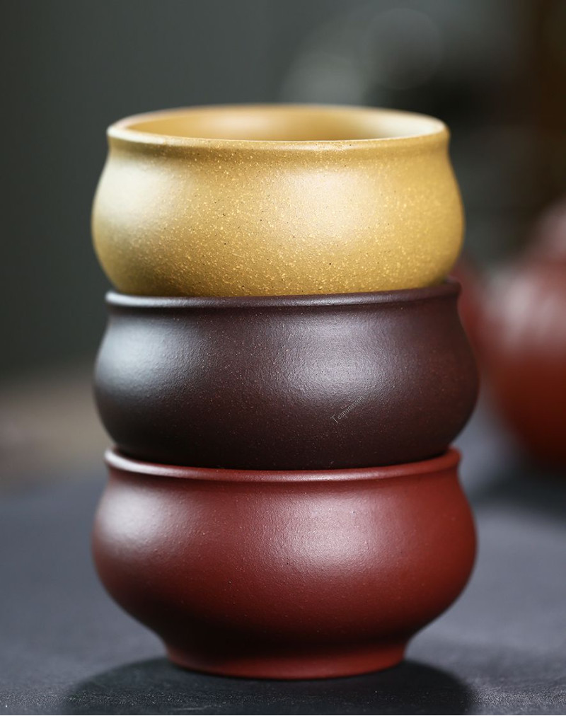 Tasse à thé Gongfu en argile violette faite à la main
