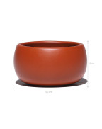 Tasse à thé ronde Da Hong Pao en argile violette Weiqi Box