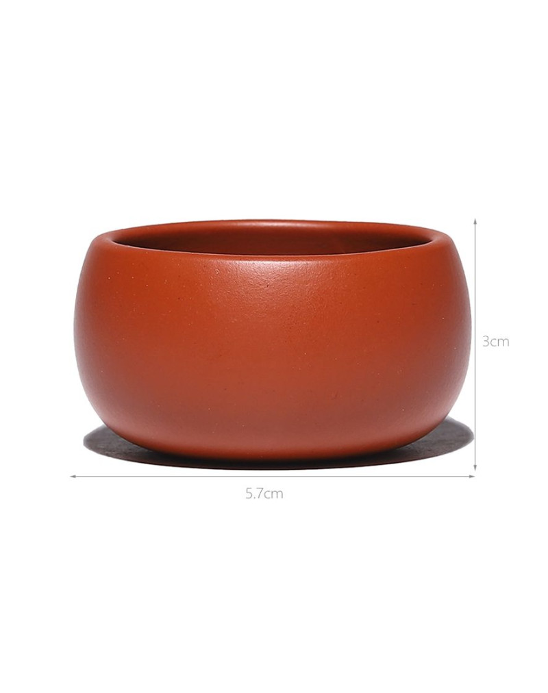 Tasse à thé ronde Da Hong Pao en argile violette Weiqi Box