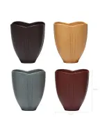Tasse parfumée au thé à l'argile violette pétale de lotus