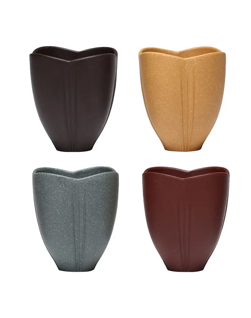 Tasse parfumée au thé à l'argile violette pétale de lotus