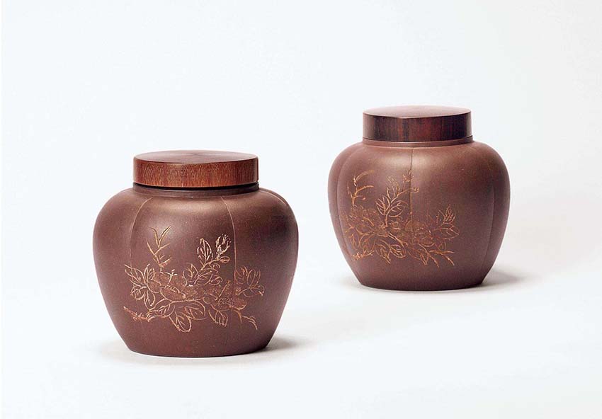 Boîte à thé chinoise à la boue violette (années 1920)