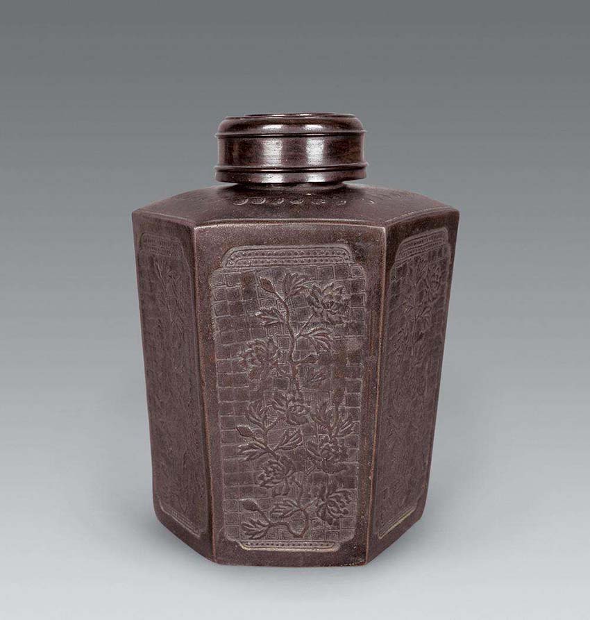 Récipient chinois à thé de boue violette (années 1900)